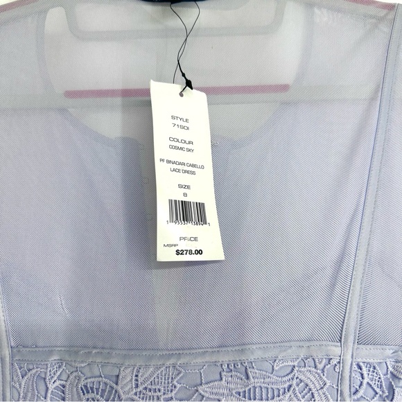 NWT French Connection Cabello Lace Dress Cosmic Sky Lavender sz 8 - Picture 9 of 10